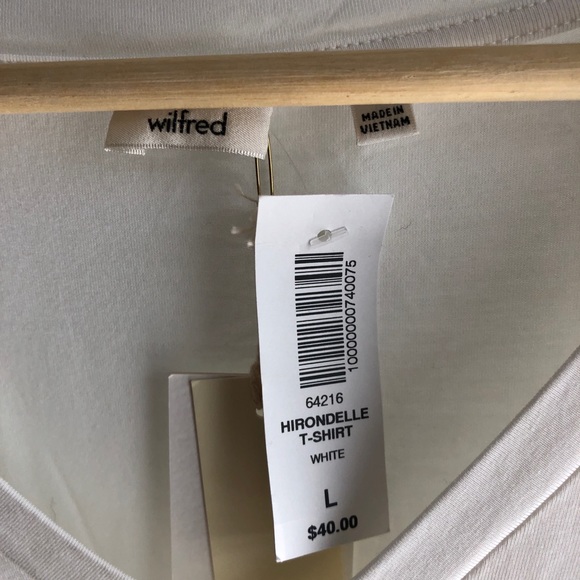 Wilfred Hirondelle oversized white t-shirt, size L - Picture 2 of 2